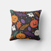 かわいいハロウィンマジックパターン クッション (裏面)