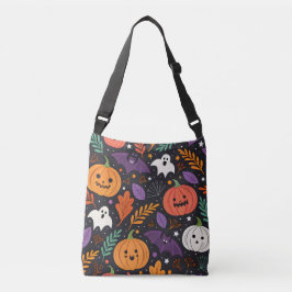 かわいいハロウィンマジックパターン クロスボディバッグ