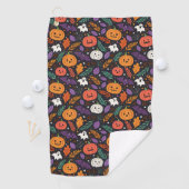 かわいいハロウィンマジックパターン ゴルフタオル (インサイチュ)