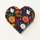 かわいいハロウィンマジックパターン ノートブック (裏面)