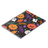 かわいいハロウィンマジック柄 ノートブック (左側)