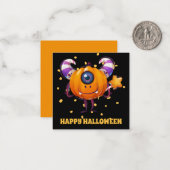 かわいいハロウィンマンモンスター教室の友達 ノートカード (正面/裏面インサイチュ)