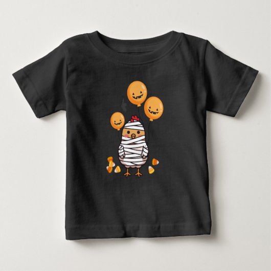 かわいいハロウィンミイキック ベビーTシャツ (正面)