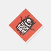 かわいいハロウィンモンスター スタンダードカクテルナプキン (角)