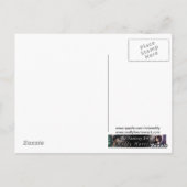 かわいいハロウィンヴァンパイアと猫をトリックまたは治療 ポストカード (裏面)