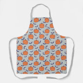 かわいいハロウィンヴァンパイアパンプキンス&こうもりエプロン エプロン (正面)