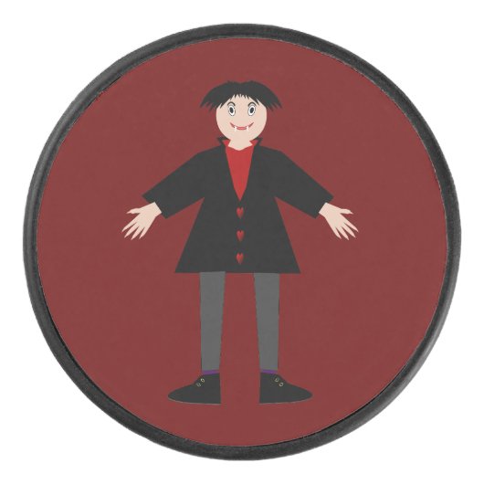 かわいいハロウィンヴァンパイア アイスホッケーパック (正面)