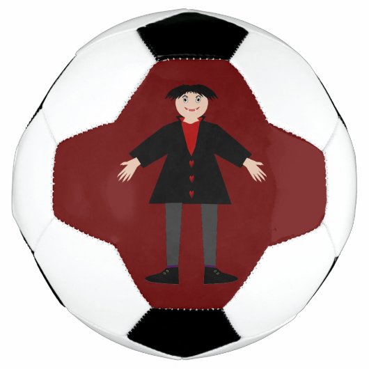 かわいいハロウィンヴァンパイア サッカーボール (正面)