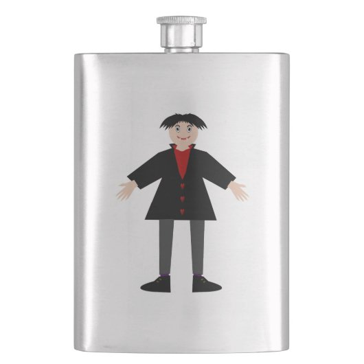 かわいいハロウィンヴァンパイア フラスク (正面)