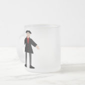 かわいいハロウィンヴァンパイア フロストグラスマグカップ (正面左)