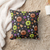 かわいいハロウィン不気味クッキーパンプキン幽霊スパイダー クッション (ブランケット)