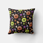 かわいいハロウィン不気味クッキーパンプキン幽霊スパイダー クッション (裏面)