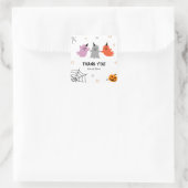 かわいいハロウィン不気味サンキュースクエアステッカー スクエアシール (バッグ)