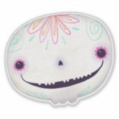 かわいいハロウィン不気味デコレーションシュガースカル シール (正面)