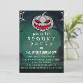 かわいいハロウィン不気味パーティー 招待状 (スタンド正面)