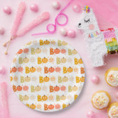 かわいいハロウィン不気味ブー不気味なカボチャ ペーパープレート (パーティー)