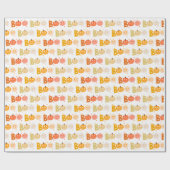 かわいいハロウィン不気味ブー不気味なカボチャ ラッピングペーパー (フラット)