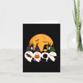 かわいいハロウィン不気味格言ガーデニングトリックまたはトル カード (正面)