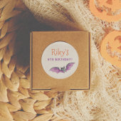 かわいいハロウィン不気味誕生日をゲットしよう ラウンドシール