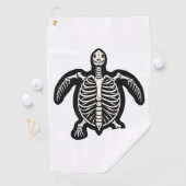 かわいいハロウィン亀スケルトンカメ化石Ar ゴルフタオル (インサイチュ)