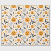 かわいいハロウィン包装紙 ラッピングペーパー (フラット)