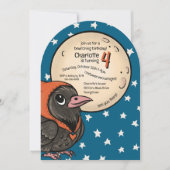 かわいいハロウィン子供用衣装 誕生日 ラベンムーン 招待状 (正面)