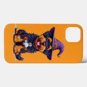かわいいハロウィン子犬 楽しい犬好き Case-Mate iPhoneケース (裏面 (横))