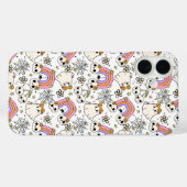 かわいいハロウィン幽霊とスカルパターン Case-Mate iPhoneケース (裏面 (横))