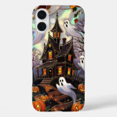 かわいいハロウィン携帯ケース 幽霊 お化け屋敷 Case-Mate iPhoneケース (裏面)