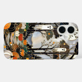 かわいいハロウィン携帯ケース 幽霊 かぼちゃ 森林 Case-Mate iPhoneケース (裏面 (横))