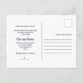 かわいいハロウィン柄の幽霊屋敷 引越し先住所変更のお知らせ 案内ポストカード (裏面)