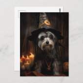 かわいいハロウィン犬はがき ポストカード (正面/裏面)