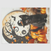 かわいいハロウィン猫月かぼちゃ 薄葉紙 (正面)