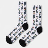 かわいいハロウィン猫柄 ソックス (左)