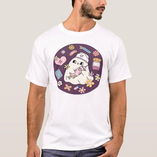 かわいいハロウィン看護師オーバーサイズTシャツ Tシャツ (正面)