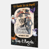 かわいいハロウィン結婚のウェルカムサイン アクリルサイン (傾斜)