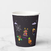 かわいいハロウィン衣装 現代の誕生日パーティー 紙コップ (裏面)