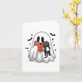 かわいいハロウィン読幽霊のブックタンクTop_1 カード (黄色い花)