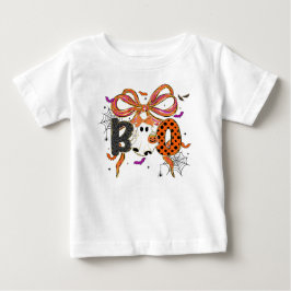 かわいいハロウィン魔女の帽子、かぼちゃ、黒猫 ベビーTシャツ