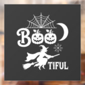 かわいいハロウィン魔女の月デザイン_1 ウィンドウサイン (シート2)