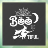 かわいいハロウィン魔女の月デザイン_1 ウィンドウサイン (シート3)
