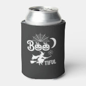 かわいいハロウィン魔女の月デザイン_1 缶クーラー (缶正面)