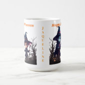 かわいいハロウィン魔女マグ コーヒーマグカップ (中央)
