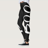 かわいいハロウィン黒と白のブー台本 レギンス (左)