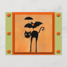 かわいいハロウィン黒猫