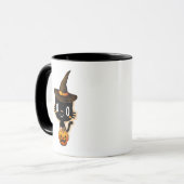 かわいいハロウィン黒猫 マグカップ (正面左)