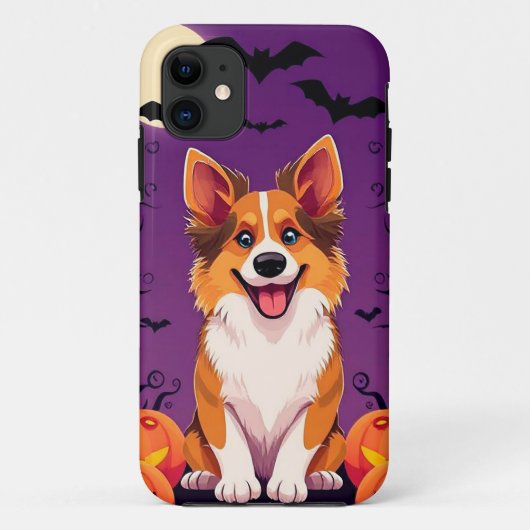 かわいいハロウィン+いたずらなブー+パピー+エネルギー 🎃🐾 Case-Mate iPhoneケース (裏面)