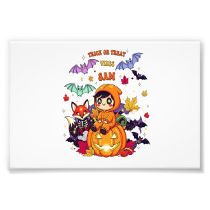かわいいハロウィン お菓子をくれなきゃイタズラしちゃうぞ フォトプリント