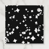 かわいいハロウィン カクテル ハロウィン ブライダルシャワーのお礼 フェイバータグ (裏面)