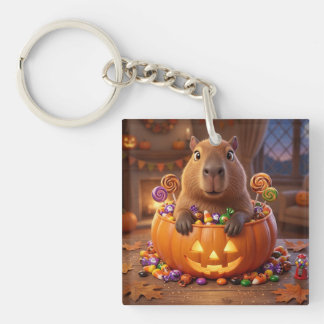 かわいいハロウィン カピバラ ロリポップ キャンディ キーリング